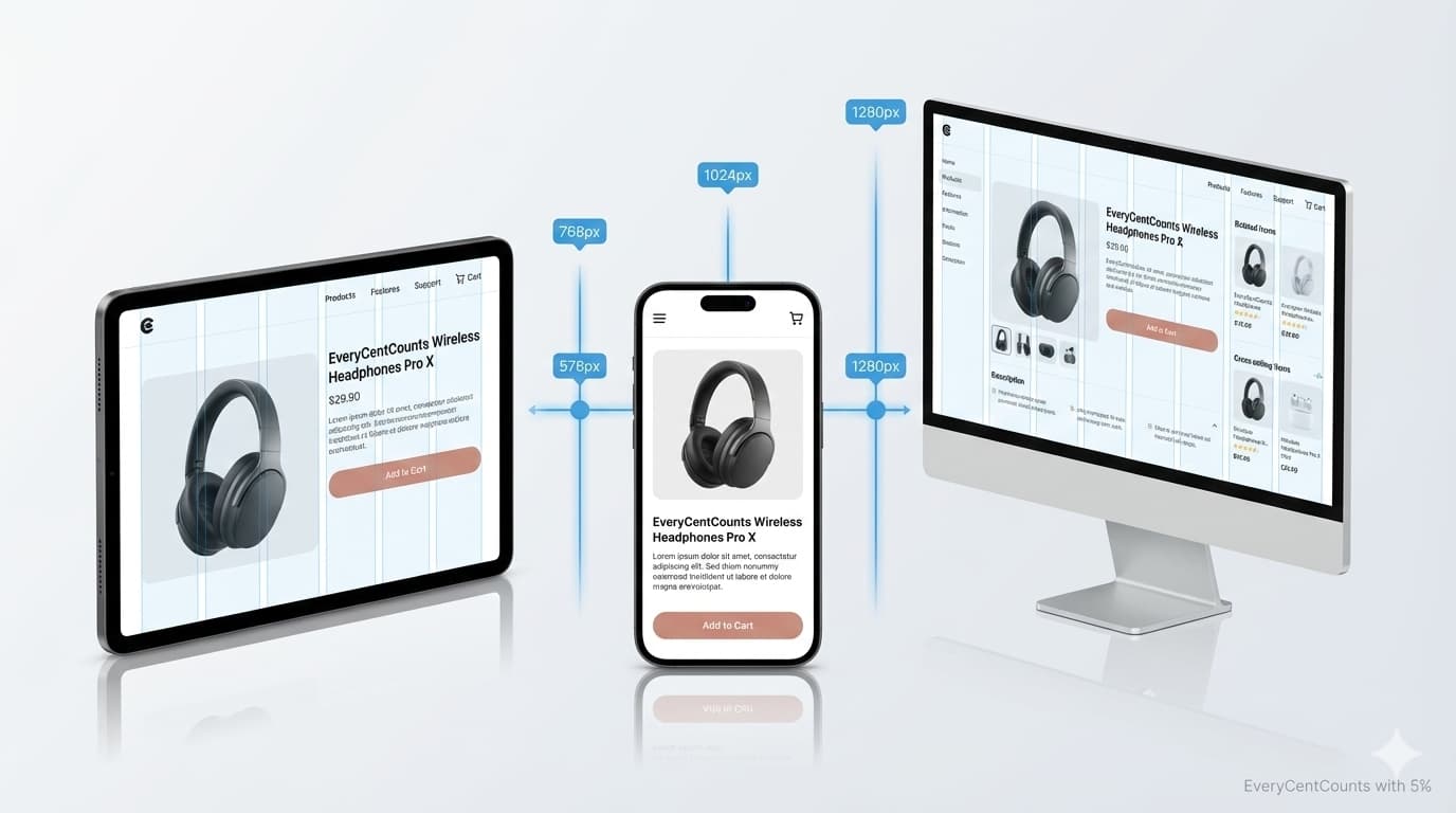 Mobile-first responsive design example