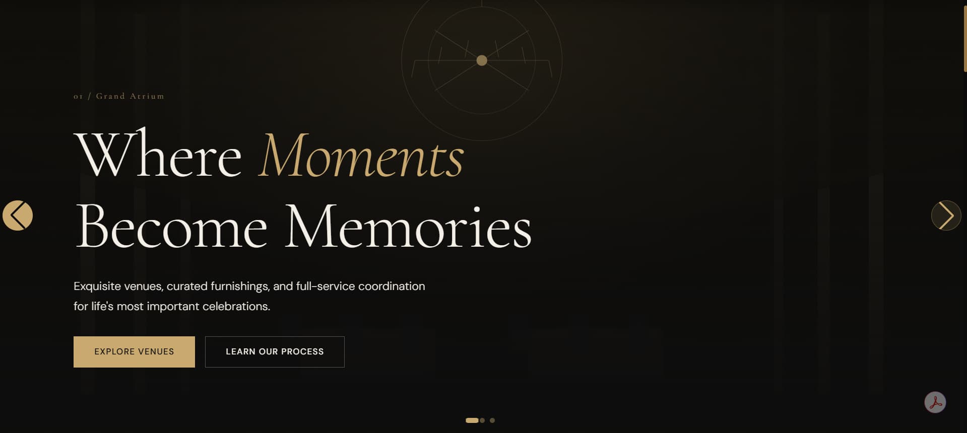 Screenshot of EventSpace & Co.