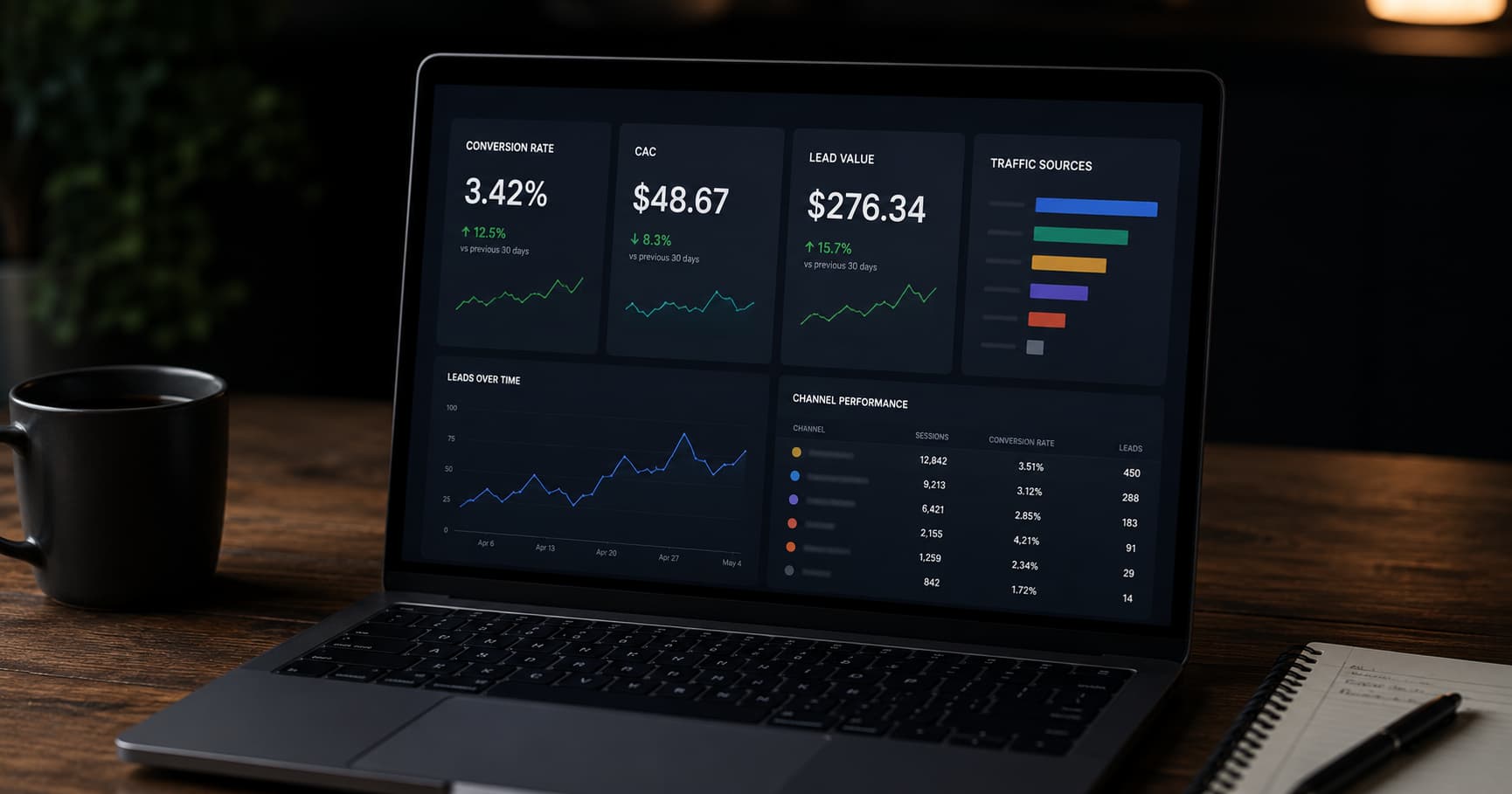 Is Your Website Making You Money? The 4-Number Financial Dashboard Every Virginia Small Business Website Should Produce