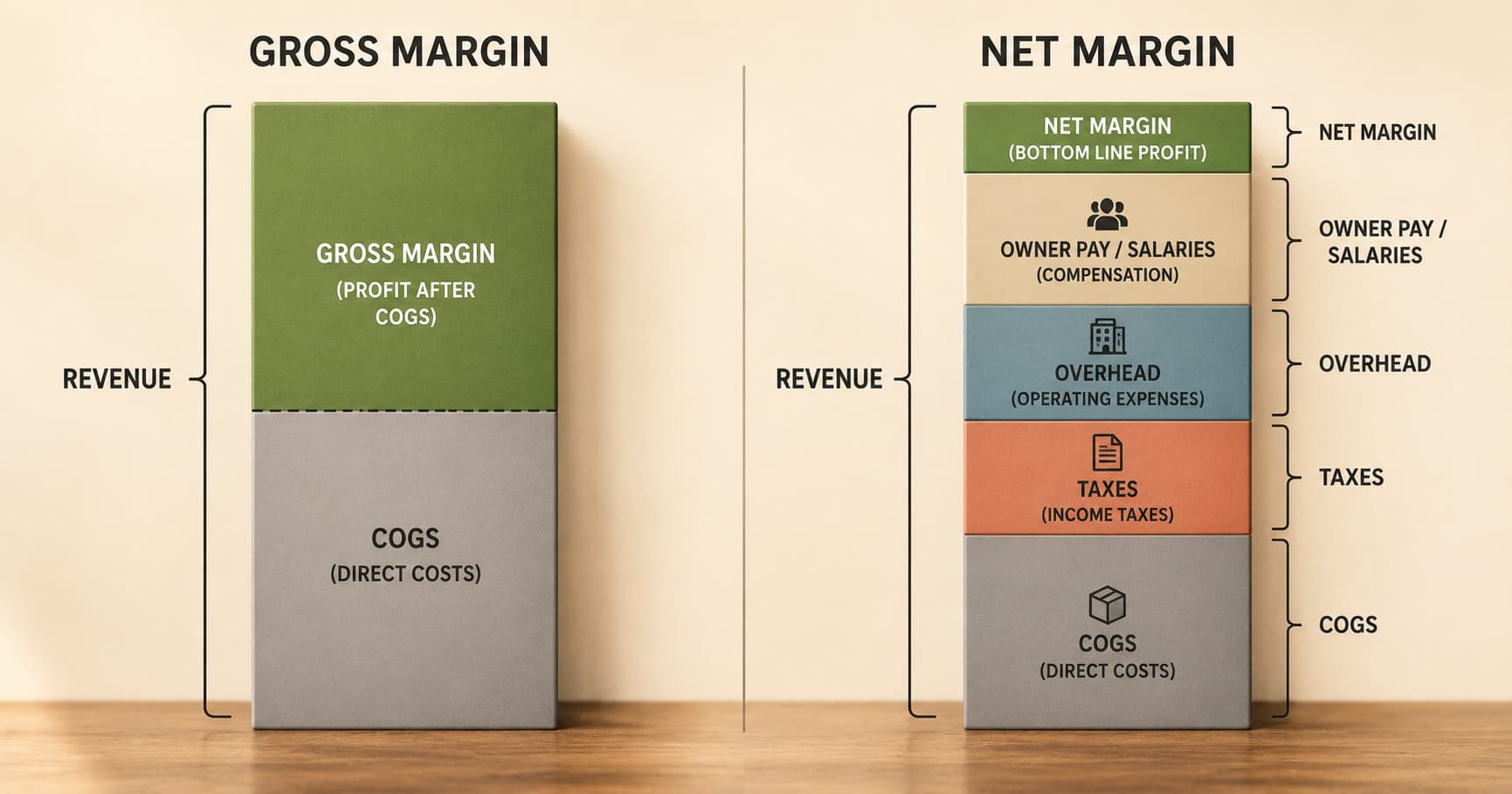 Gross Margin vs. Net Margin: The Distinction That Tells You Where Your Profitability Problem Actually Lives